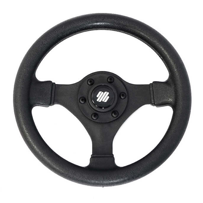 Колесо рулевое Ultraflex 280мм чёрное ударопрочный термопластик (V.45B)